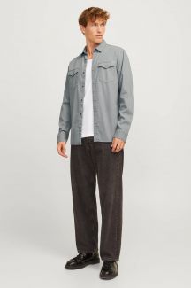 Denim shirt JACK & JONES 12138115-Light-Grey