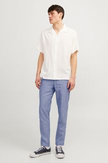 Linen trousers JACK & JONES 12248604-Faded-Denim