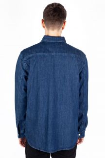 Denim shirt JACK & JONES 12275137-Dark-Denim
