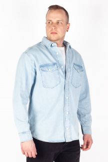 Denim shirt JACK & JONES 12275137-Light-Blue