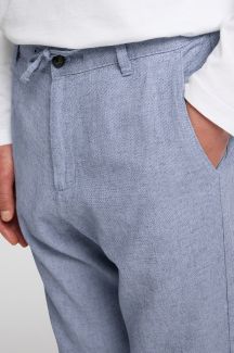 Linen trousers SELECTED 16087636-Cashmere-Blue